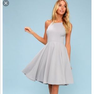 Irresistible charm grey midi dress LuLus